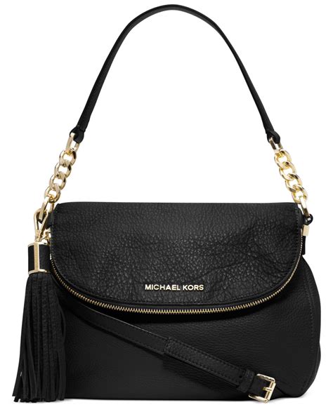 michael kors bedford tassel black|MICHAEL KORS Bedford Tassel Shoulderbag Black Pebble .